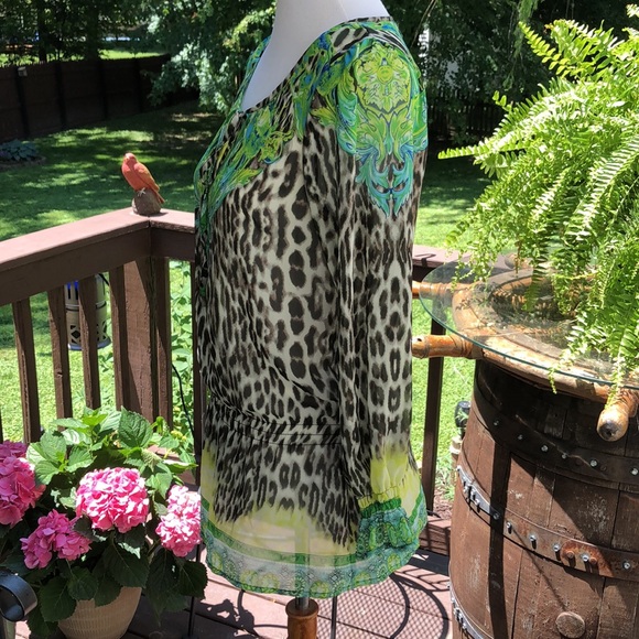 Mushkaby Sienna Rose Semi Sheer Top Small - Picture 3 of 5